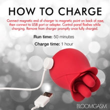 Load image into Gallery viewer, Bloomgasm The Rose Fondle 10x Massaging Rose Clit Stimulator
