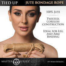 Load image into Gallery viewer, Master Series Tied Up Jute Bondage Rope 50ft
