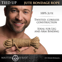 Load image into Gallery viewer, Master Series Tied Up Jute Bondage Rope 50ft
