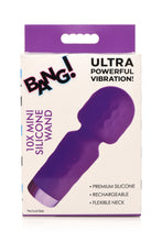 Load image into Gallery viewer, Bang! 10x Mini Silicone Wand Purple
