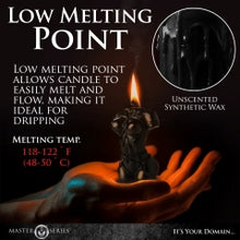 Load image into Gallery viewer, Master Series Bound Goddess Drip Candle Black
