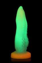 Load image into Gallery viewer, Creature Cocks Tenta-cock Glow In The Dark Silicone Dildo
