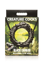 Load image into Gallery viewer, Creature Cocks Black Caiman Cock Ring
