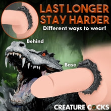 Load image into Gallery viewer, Creature Cocks Black Caiman Cock Ring
