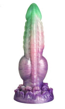 Load image into Gallery viewer, Creature Cocks Aqua Phoenix Silicone Dildo
