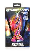 Load image into Gallery viewer, Creature Cocks Enchantress Rainbow Glass Dildo
