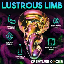 Load image into Gallery viewer, Creature Cocks Enchantress Rainbow Glass Dildo

