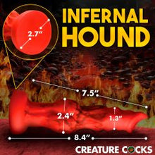 Load image into Gallery viewer, Creature Cocks Fire Hound Silicone Dildo Medium
