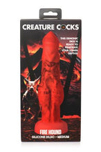 Load image into Gallery viewer, Creature Cocks Fire Hound Silicone Dildo Medium

