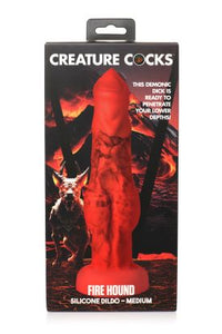 Creature Cocks Fire Hound Silicone Dildo Medium