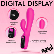 Load image into Gallery viewer, Digital Silicone Rabbit Vibrator
