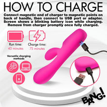 Load image into Gallery viewer, Digital Silicone Rabbit Vibrator
